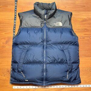 The North Face Men’s 1996 Retro Nuptse Vest with Goose Down, Navy/Gray, Large